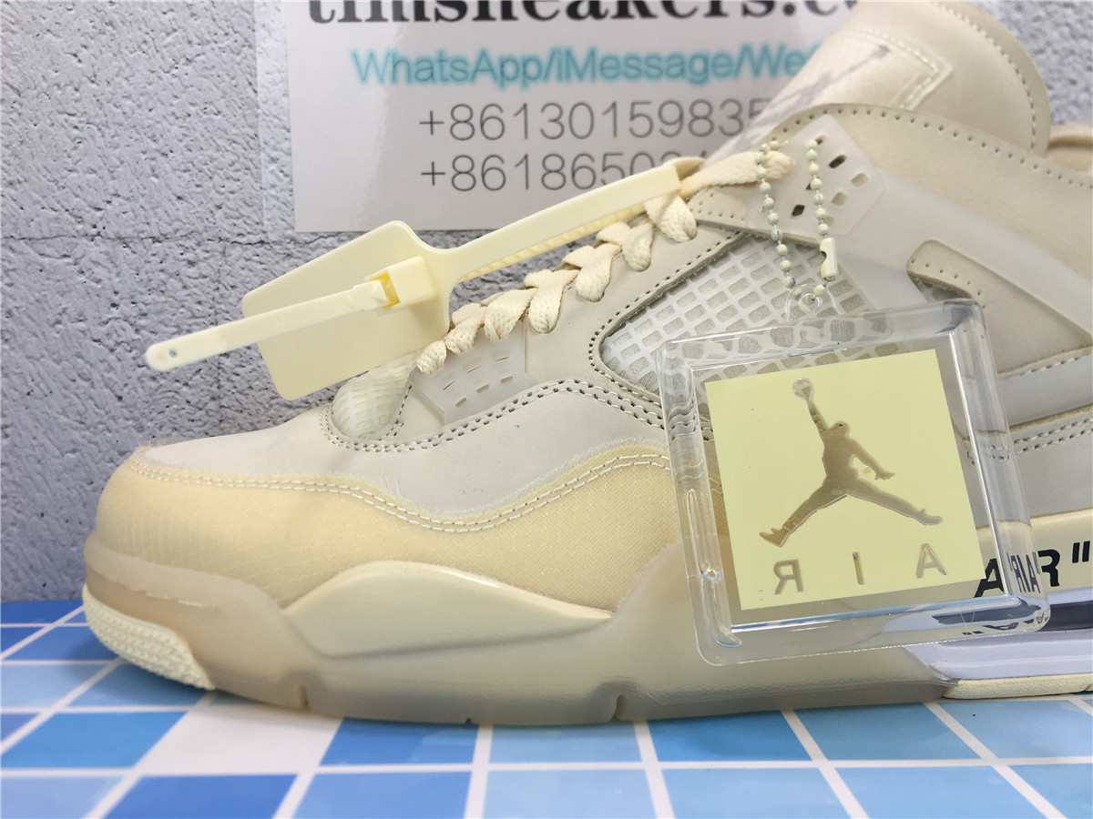 New batch Off-White x Wmns Air Jordan 4 SP Sail CV9388-100